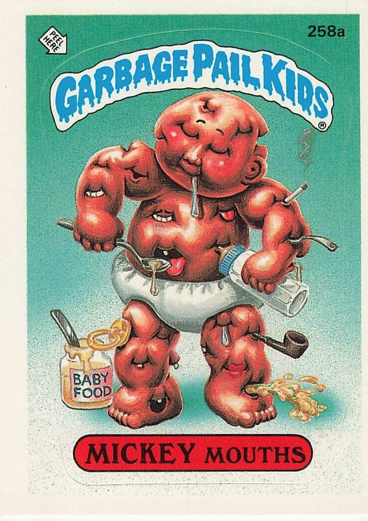 1987 GARBAGE PAIL KIDS #258A MICKEY MOUTHS | eBay