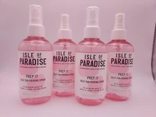 LOT OF 4 Isle Of Paradise Prep It Self Tan Priming Spray Longer Tan 6.76oz ea