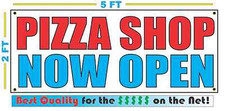 PIZZA SHOP NOW OPEN Banner Sign NEW Larger Size Best Quality for The  