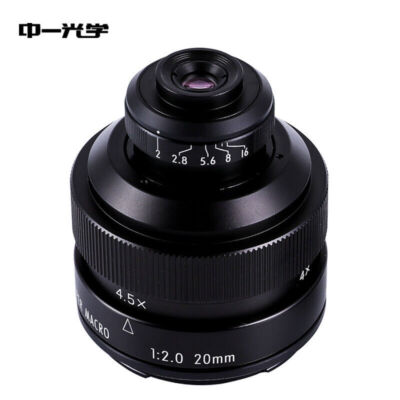 Zhongyi 20mm F2.0 Full Frame Macro Lens for Canon Nikon Sony Fuji