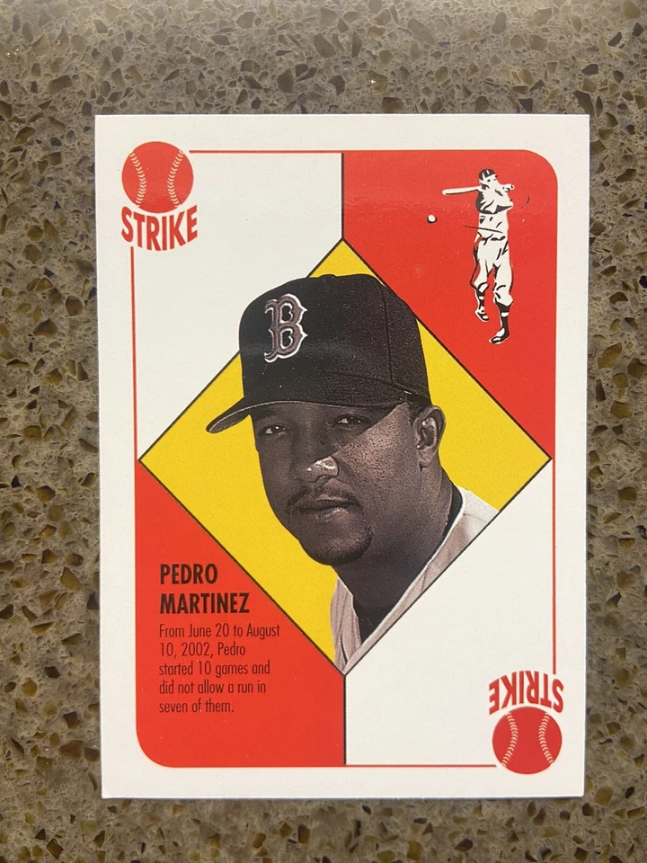 Topps Strike Pedro Martinez 纸牌扑克牌风格波士顿红袜队 — 第 2/4 张图片