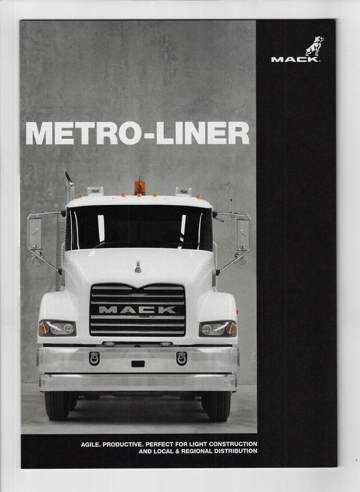 MACK METRO-LINER TRUCKS 8 PAGE FOLDOUT TYPE BROCHURE 12/14 NOS