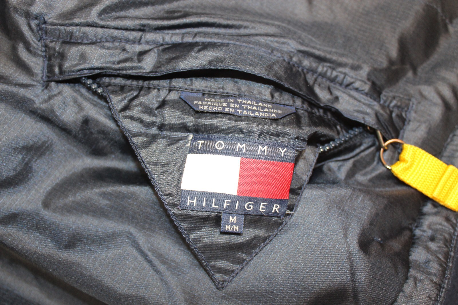 Rare Vintage Men's Tommy Hilfiger Reversible Pullover Coat Jacket 1990s Medium image 10