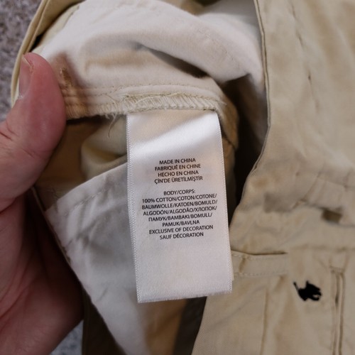 Polo Ralph Lauren Hose Damen 16 beige Chino Kleid vorne flach Pony - Bild 6 von 11