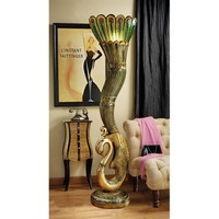 Art Deco Peacock Floor Lamp Design Toscano Novelty Lamp Sculptural Furniture on sale Art Deco Peacock Floor Lamp Design Toscano Novelty Lamp Sculptural Furniture on sale