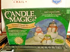 NEW Distlefink Designs CANDLE MAGIC  SNOWMAN Candle Making Kit USA #51886