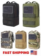 Military Tactical Molle Pouch Waist Belt Phone Pocket Hiking Utility Pack Bag US