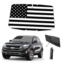 Windshield Sun Shade Umbrella for Car Front Window Sun Visor for US Flag