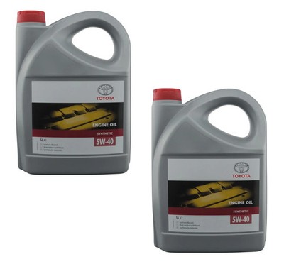 Original Toyota 5W-40 Motoröl Öl SYNTHETIC, Genuine Engine Oil 2x5L 08880-80835