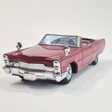 Red Convertible Cadillac Gear Shift Bandai Tin Japan Battery Powered 1950-1960s
