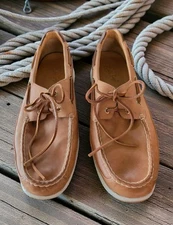Sperry Men's Gold Cup Authentic Original 2-Eye Boat Shoe ASV Tan Sz 16 READ