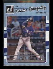 2017 Donruss Carlos Gonzalez #195 Career Stat Line 135/201