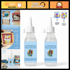 Mosaic Tile Epoxy Adhesive - Non-Toxic, Fast-Acting, Waterproof Glue for Crafts,