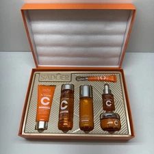 6pcs/Set SADOER Vitamin C Skin Care Sets Face Cream Facial Cleanser Serum Toner