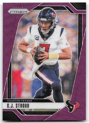 C.J. Stroud 2024 Panini Prizm Purple Wave #/99 Texans