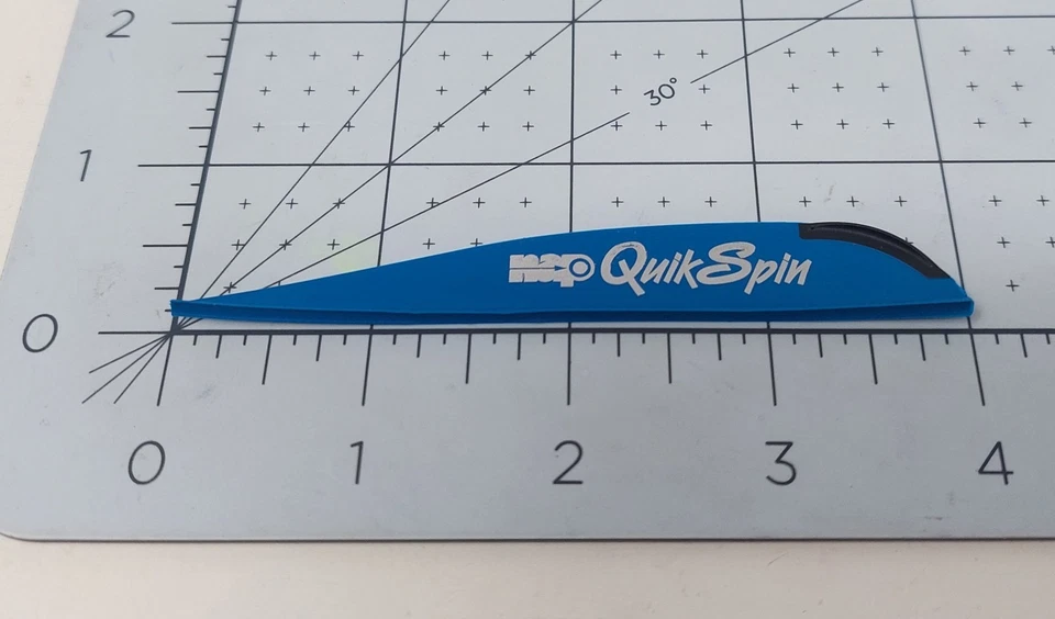 Paquete de 100 paletas de flecha NAP Quik Spin 4" Premium Performance: azules Foto 3 de 3