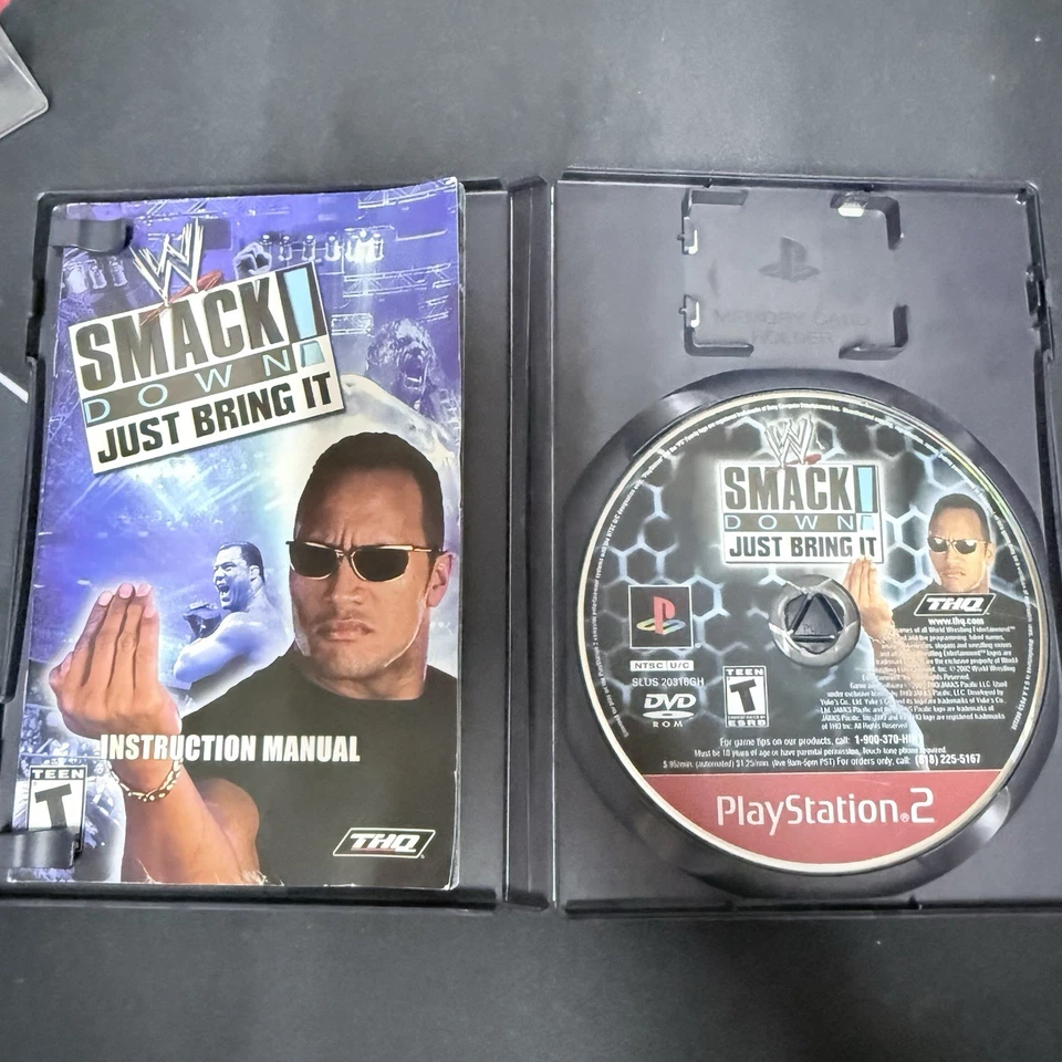 WWE SmackDown Just Bring It GH (Sony PlayStation 2, 2002) PS2 CIB Retro Tested - Image 4 of 4