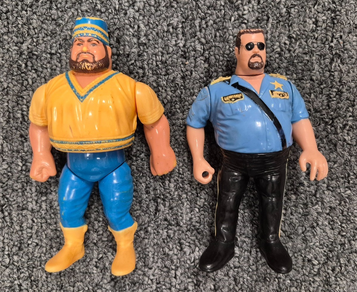 WWF Hasbro The Twin Towers Big Bossman Akeem Action Figures 1990