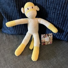 Handmade Crochet Monkey Fair Trade The Monkey Project NWT