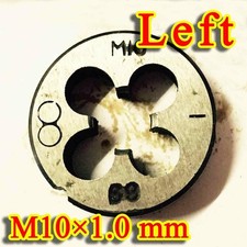 1 pièce HSS M10 × 1,0 mm machine à main gauche matrice outil de filetage métrique