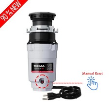 1/2 HP Garbage Disposal Food Waste Disposer Continuous Feed Stainless Steel USED