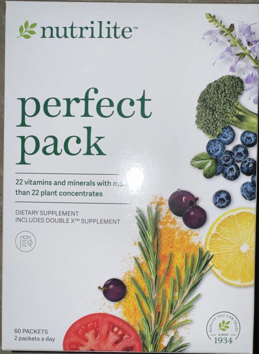 AMWAY NUTRILITE Perfect Pack 60 Packets Exp 4/2027 - New in Box