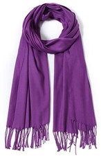 Pashmina Shawls and Wraps Scarf for Women Soft Large Winter Shawl for Purple