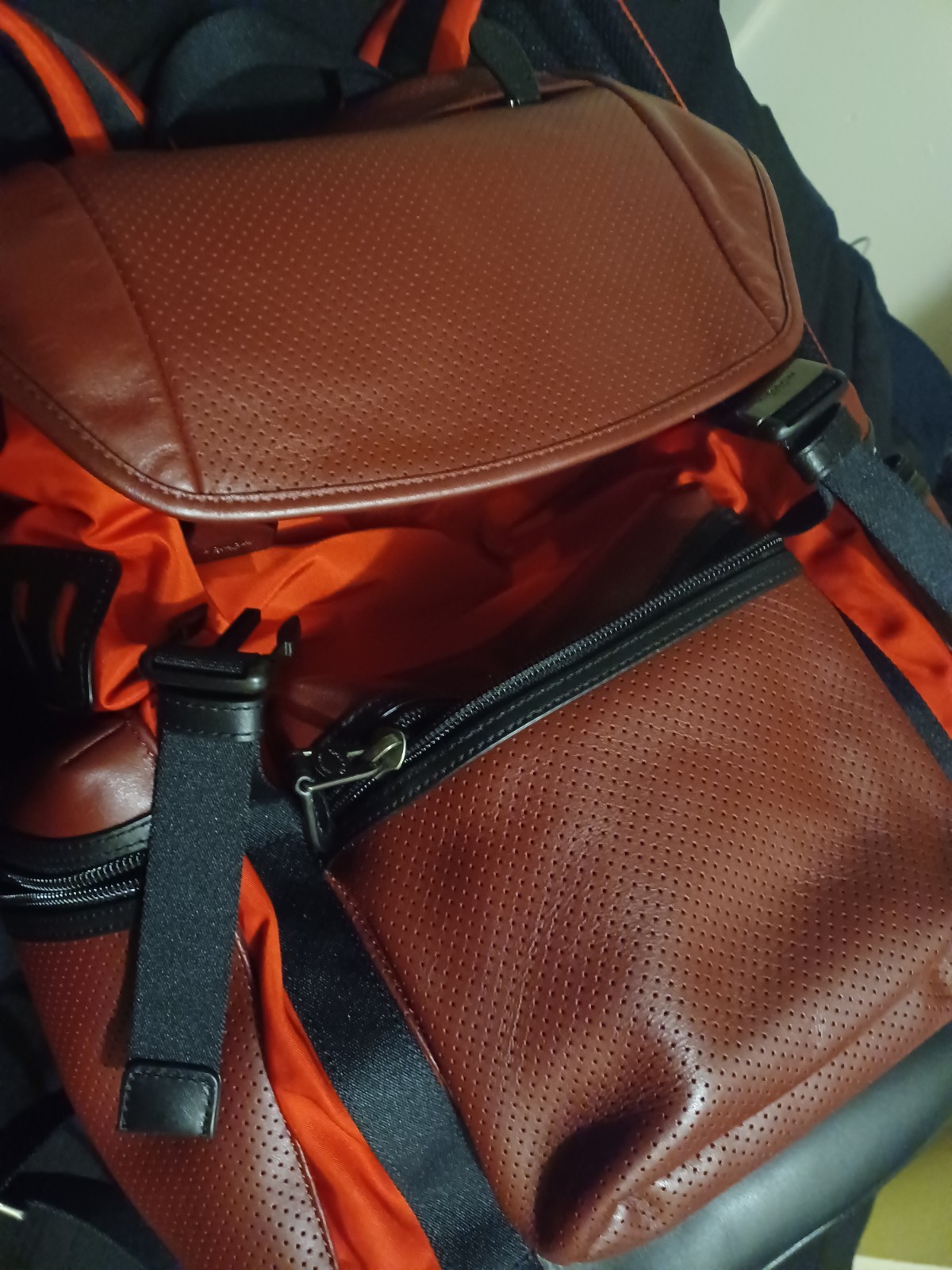 Coach Backpack Leather Mixed Material Rucksack - image 5