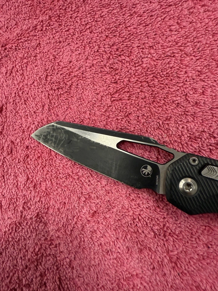 MICROTECH MSI BLACK SE STD FLUTED G-10 BLACK (210-1FLGTBK) Used - Image 2 of 4