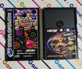 SEGA SATURN BUST A MOVE 2 PAL EU ONLY BOX 