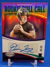2024 Panini Certified Rookie Roll Call Signatures Devin Leary Red /99 Ravens