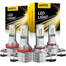 1/2set AUXITO 4x H11 LED 9005 Fog for Light GMC Sierra Canbus Super Bright White