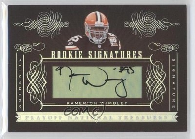 2006 Playoff National Treasures Signatures Kamerion Wimbley Rookie Auto RC 1h8