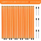 12Pcs 67" Agility Training Poles Soccer Speed & Footwork Equipment for Sports US