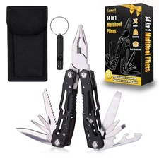 14 in 1 Multitool Pliers Gives One Whistle as a Gift, Professional Pocket Pli...