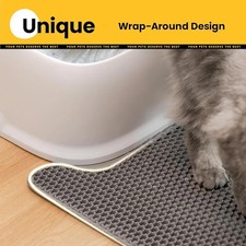 Small Cat Litter Mat Litter Trapping Mat,Premium Double Layer Waterproof