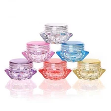 Bulk buy 3g 5g Plastic Cream Containers Eyeshadow Cosmetic Jar Makeup Bottles