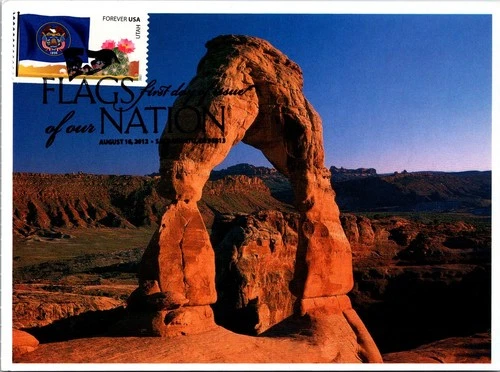 Dr Jim Stamps Maximum Card Utah State Flag Fdc