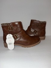 Wonder Nation Girl s Size 4 Fashion Ankle Boots Brown New Shoes