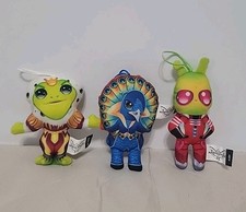 LOT of 3- 2023 McDonald s Happy Meal Masked Singer The Prince Peacock Alien READ