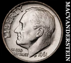 1961 Silver Roosevelt Dime-Choice Gem BU Lustrous No Reserve #i5816