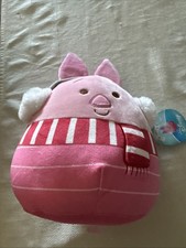 Squishmallows Piglet 11" Plush NWT Disney Piglet Scarf Earmuffs