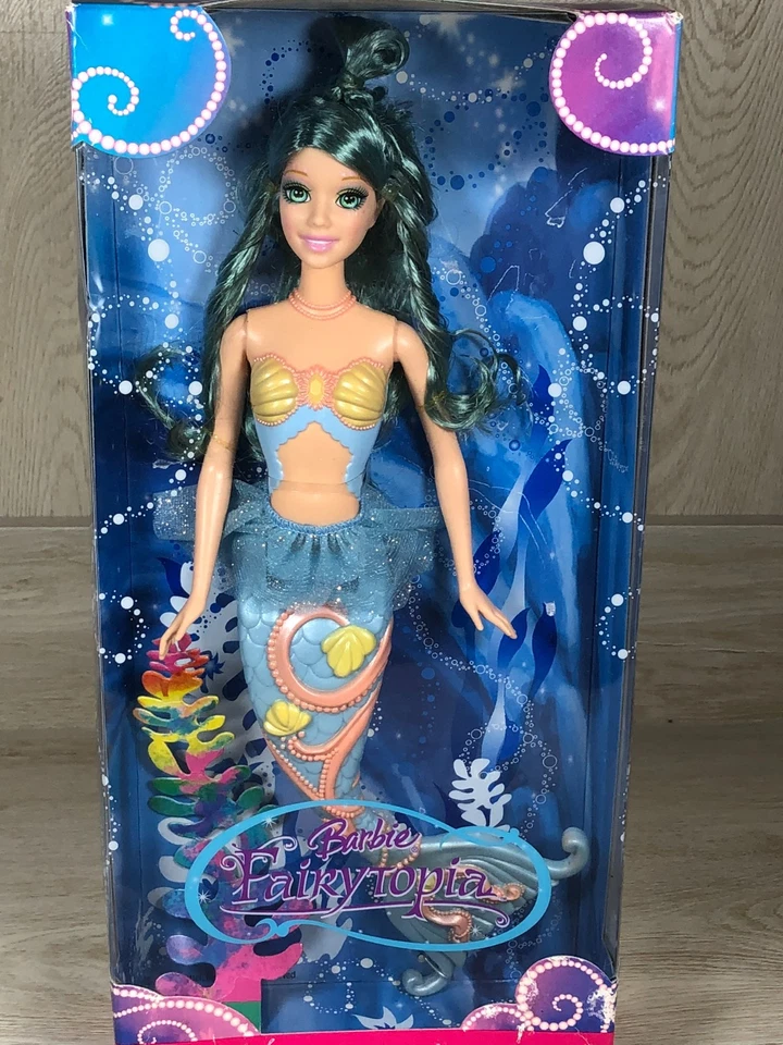 РЕДКАЯ 2007 Barbie FAIRYTOPIA русалка синий Mariposa кукла Mattel новый! - Изображение 2 из 4