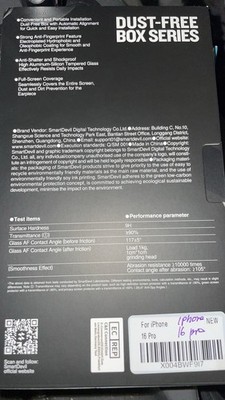 SmartDevil Dust-Free Box Series screen protector for the iPhone 16 Pro