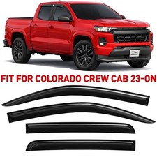 Side Window Deflectors Rain Guards for 2023-2026 Chevy Colorado Crew Cab
