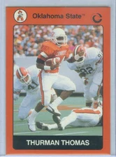 THURMAN THOMAS ~ 1991 Oklahoma State Collegiate Collection Football Card #3
