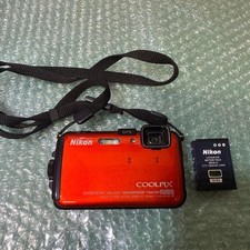 Nikon Coolpix AW100 Waterproof Shockproof Digital Camera Orange GPS Tested