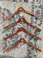 Polo Ralph Lauren Curved Hardwood Beechwood Blazer Coat Hangers Lot Of 4