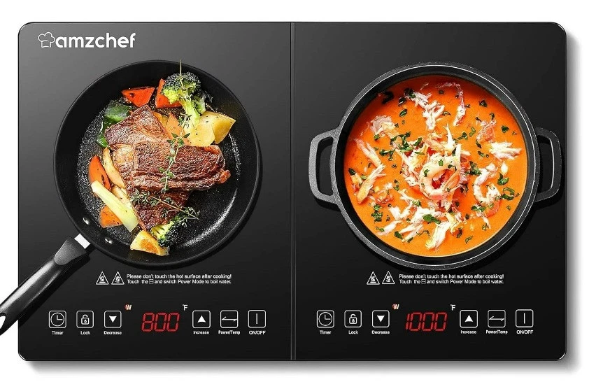 AMZCHEF Double Induction Cooktop 2 Burners 1800W Sensor Touch
Opens in a new window or tab