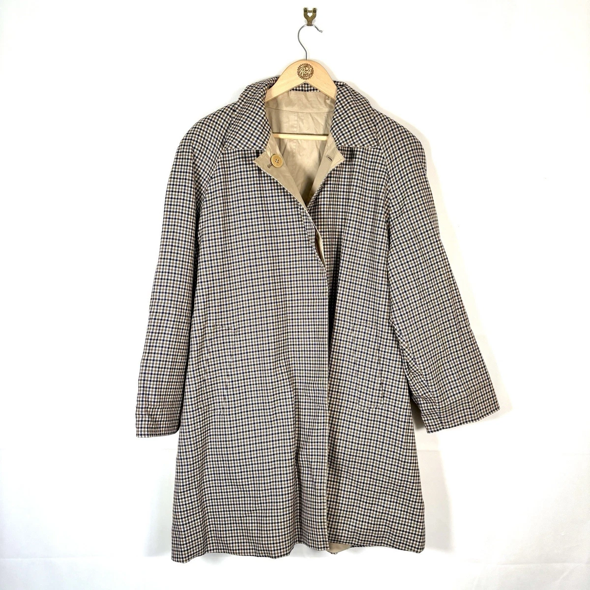 Trench Coat Court Vintage Aquascutum Pour Femme - Style 'Free!' - Occasion En Très Bon état - Livraison US Offerte